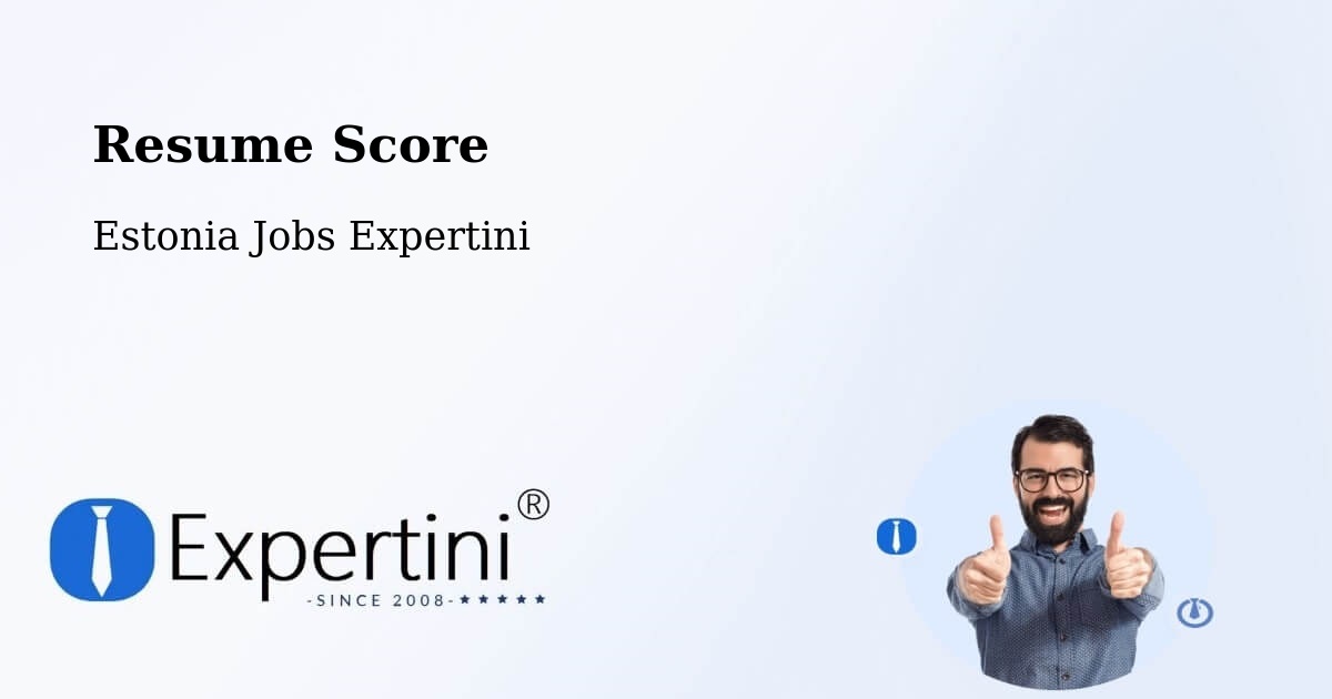 Resume Score & Job Description Match Tool – Võru - Estonia Jobs Expertini