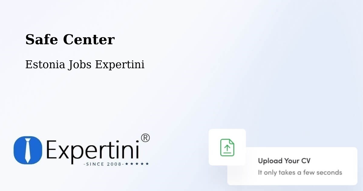 Safety Center – Võru - Estonia Jobs Expertini